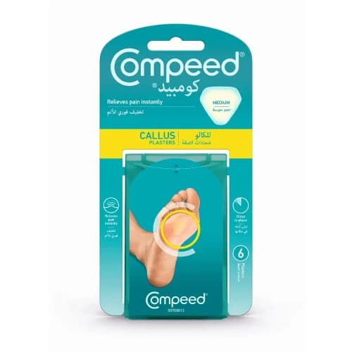 Compeed Medium Callus Plasters Relieves Pain Instantly - 6 Plasters