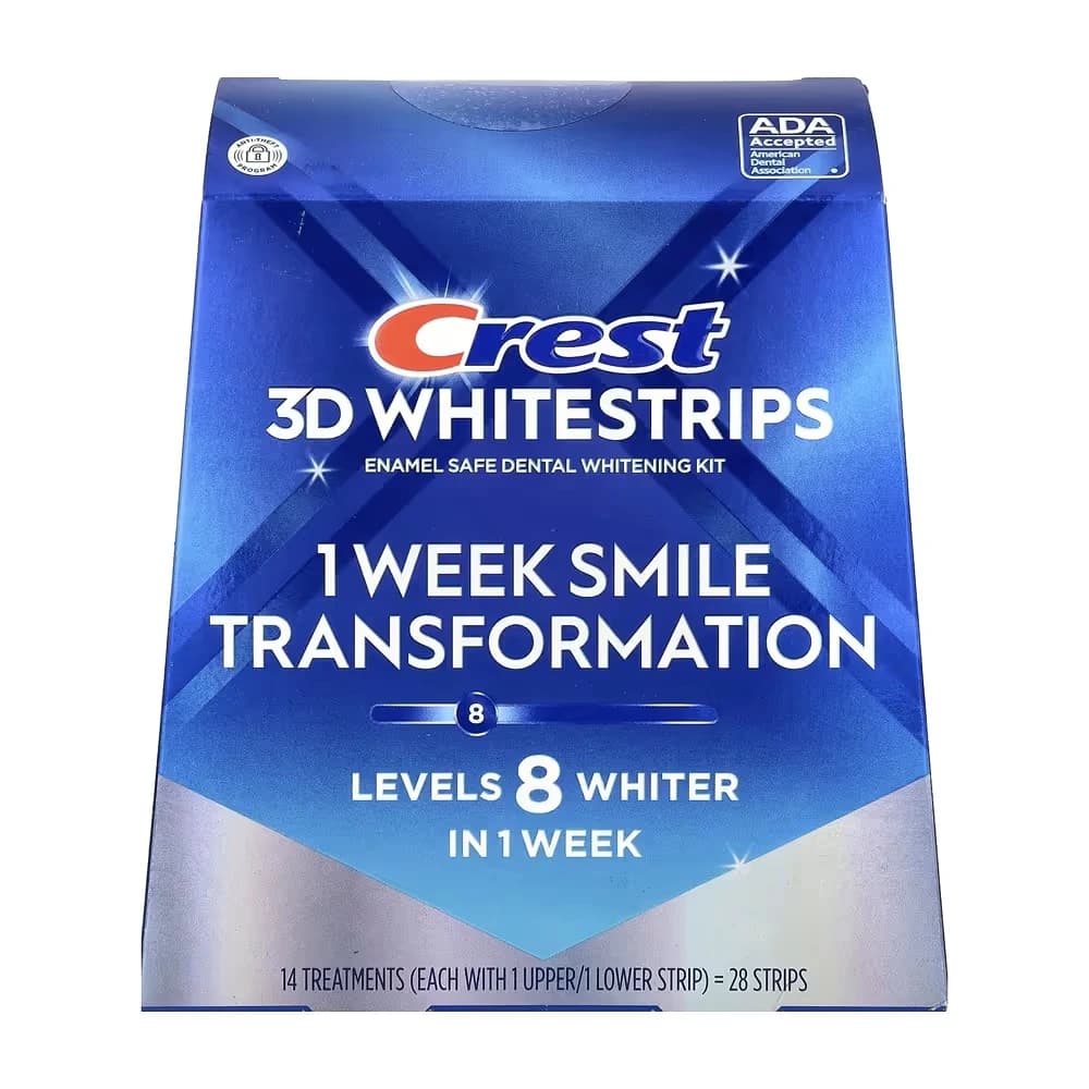 Crest 3D Whitestrips 1 Week Smile Transformation - 28 Strips