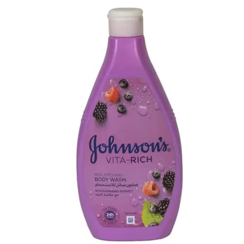 Johnsons Vita Rich Replenishing Body Wash With Raspberry Extract - 250ml