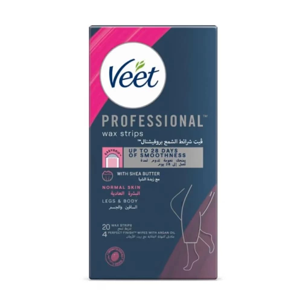 Veet Normal Skin Body Wax Strips - 20 Wax Strips